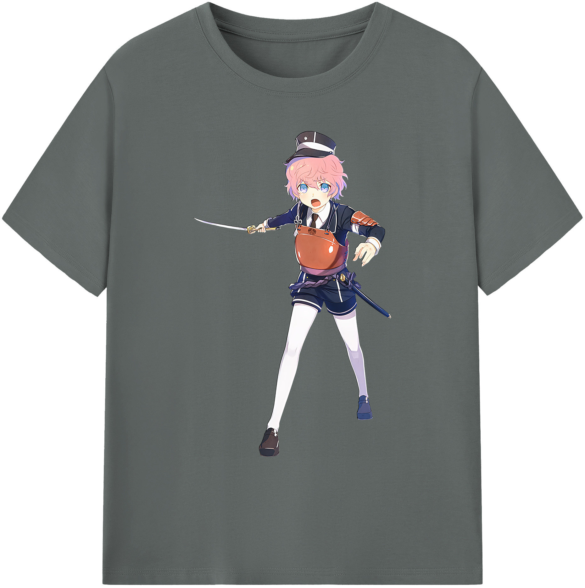 （画像用） 刀剣乱舞 Touken Ranbu 綿100％ メンズ半袖Tシャツ｜肌触りやわらか＆通気性
